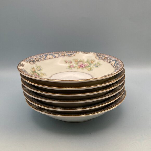 Berry Bowls Set of 6 Fine China Porcelain Regency Pattern Replacement - Picture 1 of 7